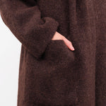 Lauren Manoogian Apparel Womens Outerwear Double Face Long Coat in Merlot
