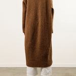 Lauren Manoogian Apparel Womens Sweaters Double Face Long Coat in Rust