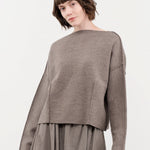 Lauren Manoogian Apparel Womens Sweaters Double Knit Boatneck