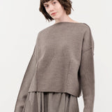 Lauren Manoogian Apparel Womens Sweaters Double Knit Boatneck