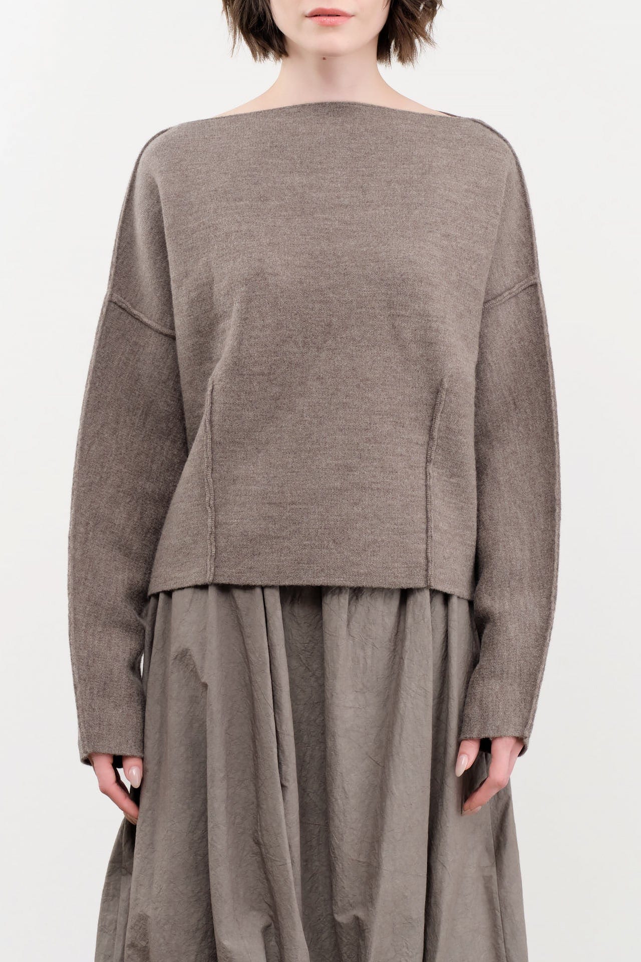 Lauren Manoogian Apparel Womens Sweaters Double Knit Boatneck