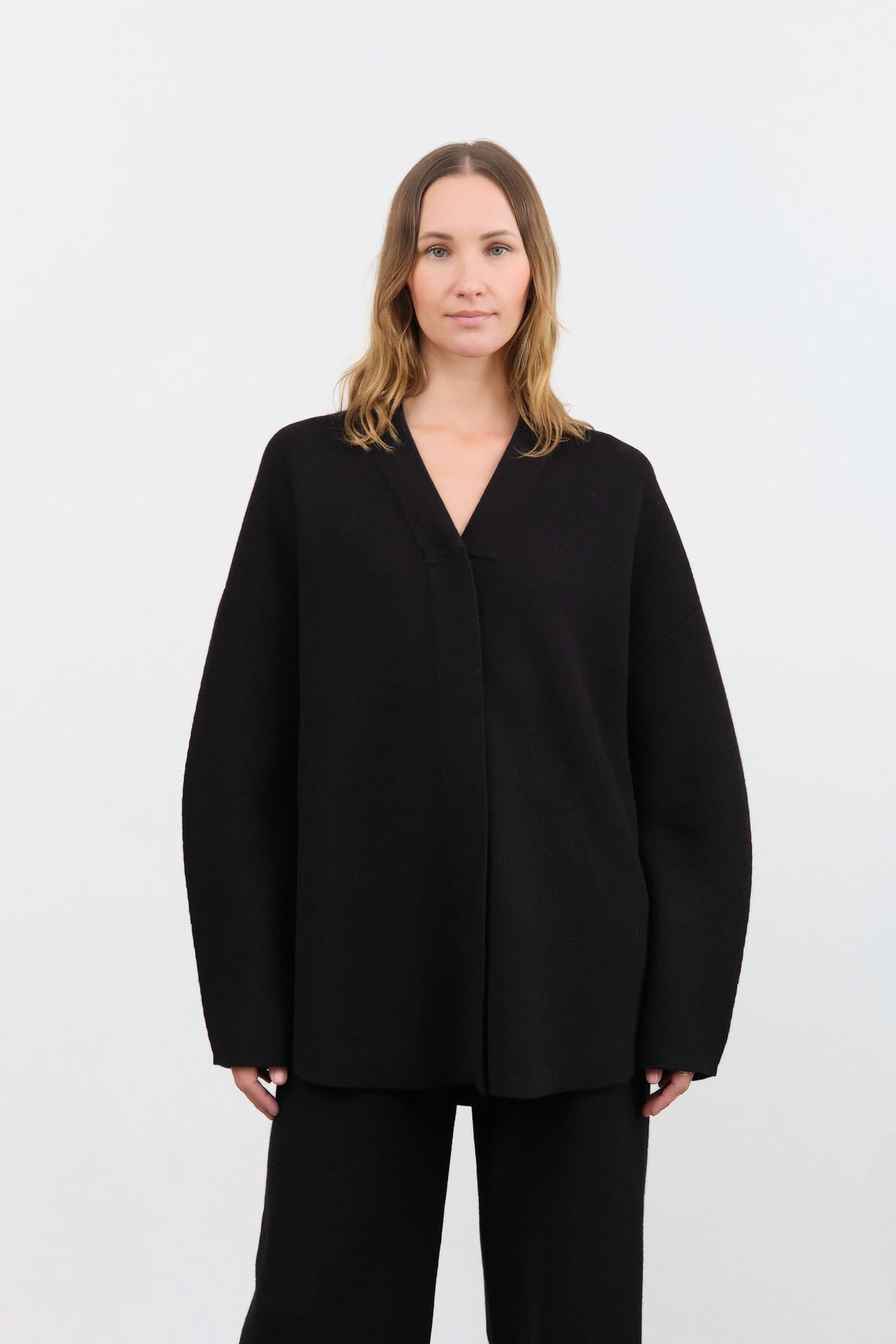 Lauren Manoogian Apparel Womens Jackets Double Knit Lap Jacket