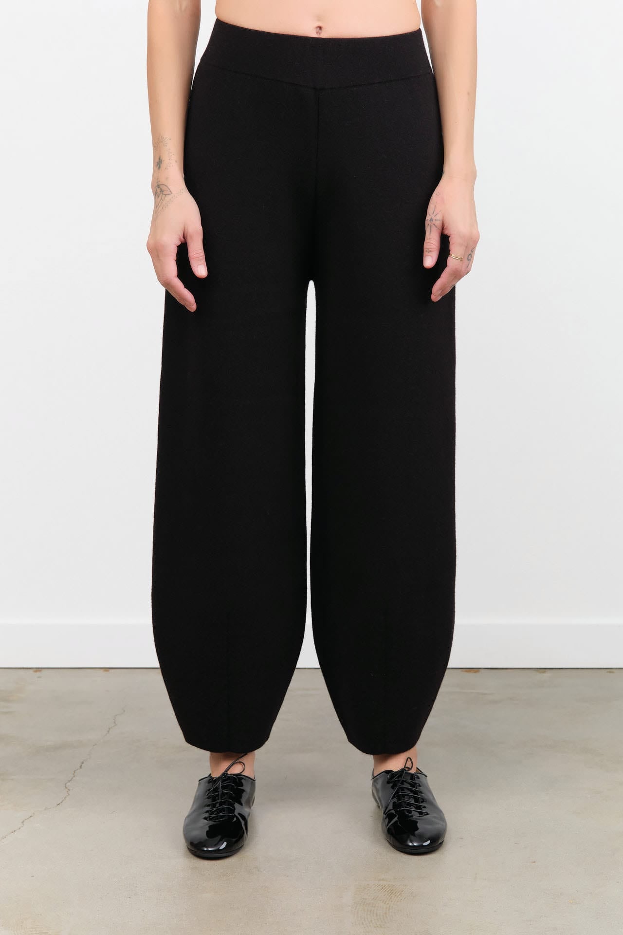Lauren Manoogian Apparel Womens Knit Pants Double Knit Taper Pants