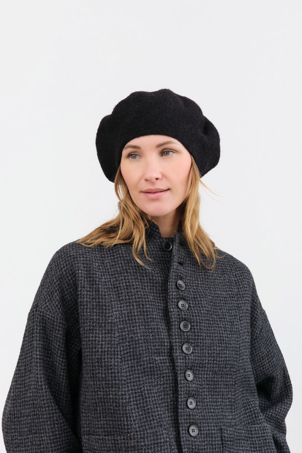 Lauren Manoogian Accessories Hats Felt Beret in Black Black
