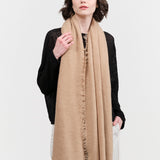 Lauren Manoogian Felt Fringe Scarf in Camel