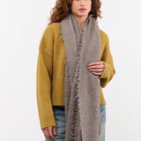 Lauren Manoogian Accessories Scarves Felt Fringe Scarf in Cinder Cinder / One Size