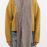 Lauren Manoogian Accessories Scarves Felt Fringe Scarf in Cinder Cinder / One Size
