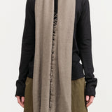 Felt Fringe Scarf by Lauren Manoogian in Concrete