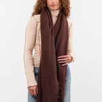 Lauren Manoogian Accessories Scarves Felt Fringe Scarf in Merlot Merlot / One Size