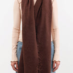 Lauren Manoogian Accessories Scarves Felt Fringe Scarf in Merlot Merlot / One Size