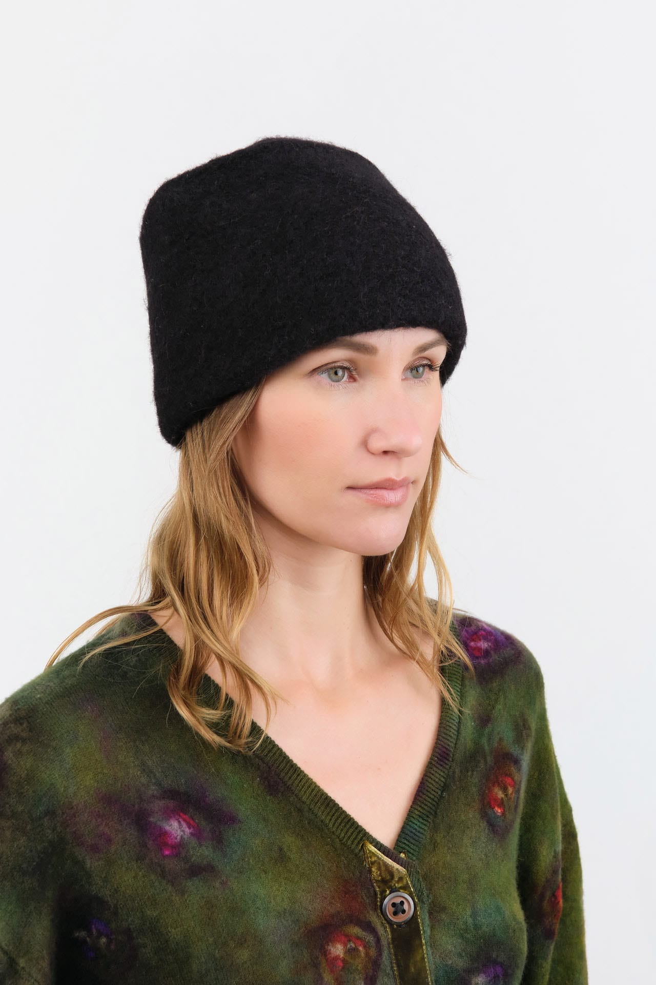 Lauren Manoogian Accessories Hats Felt Toque in Black Black