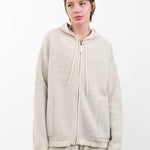 Lauren Manoogian Apparel Womens Sweaters Fine Terry Hood Cardigan