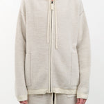 Lauren Manoogian Apparel Womens Sweaters Fine Terry Hood Cardigan