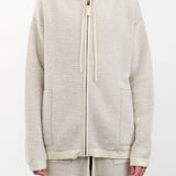 Lauren Manoogian Apparel Womens Sweaters Fine Terry Hood Cardigan