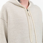 Lauren Manoogian Apparel Womens Sweaters Fine Terry Hood Cardigan