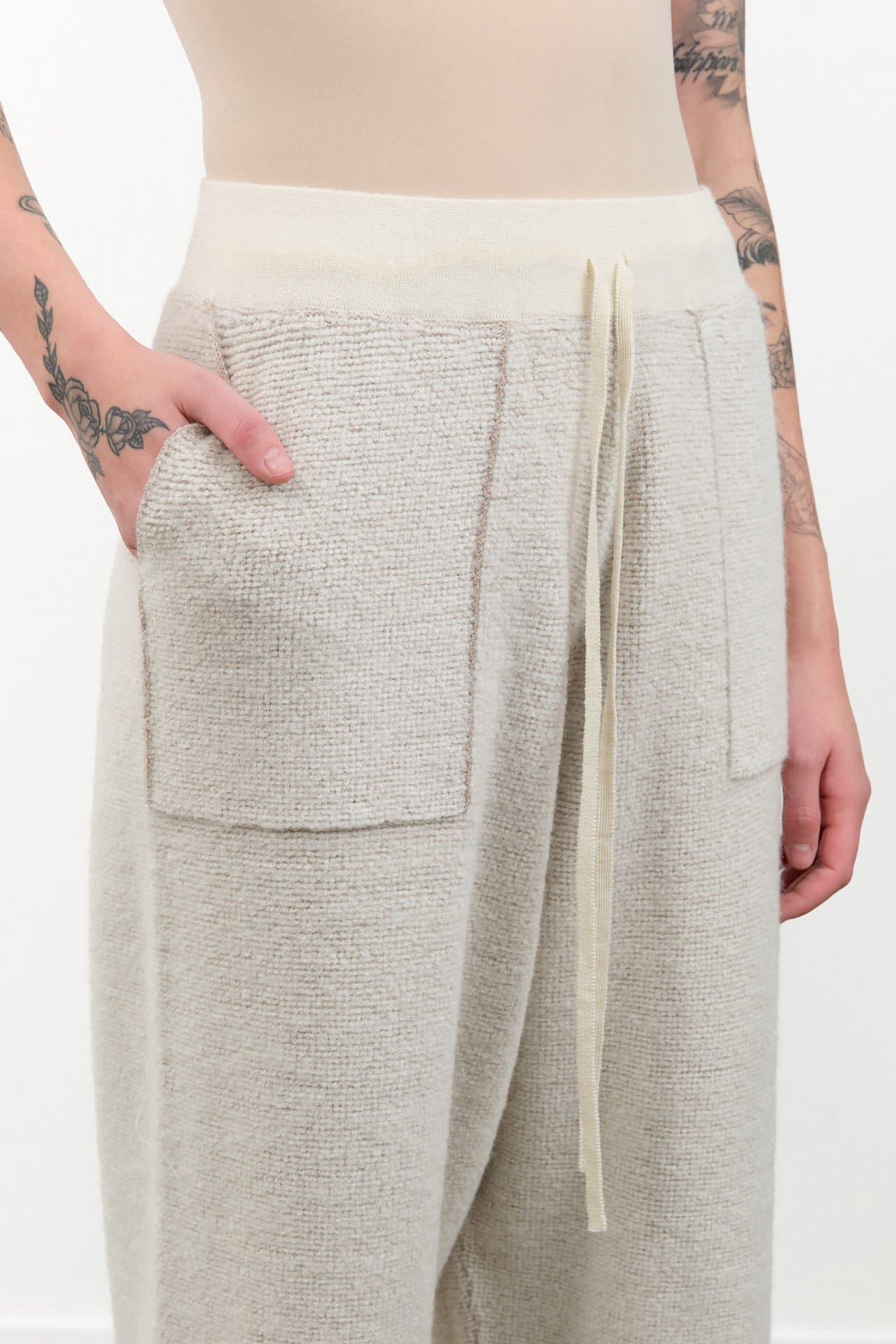 Lauren Manoogian Apparel Womens Knit Pants Fine Terry Trouser