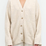 Fleece Cardigan by Lauren Manoogian in Ecru