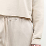 Lauren Manoogian Apparel Womens Sweaters Fleece Crewneck in Greige