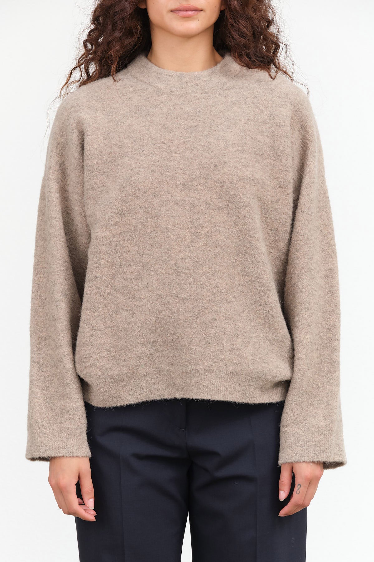 Fleece Crewneck by Lauren Manoogian in Moth