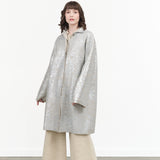 Lauren Manoogian Foil Car Coat in Silver