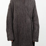 Lauren Manoogian Apparel Womens Sweaters Gauze Cardigan Blackened / One Size