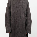 Lauren Manoogian Apparel Womens Sweaters Gauze Cardigan Blackened / One Size