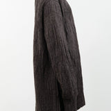 Lauren Manoogian Apparel Womens Sweaters Gauze Cardigan Blackened / One Size