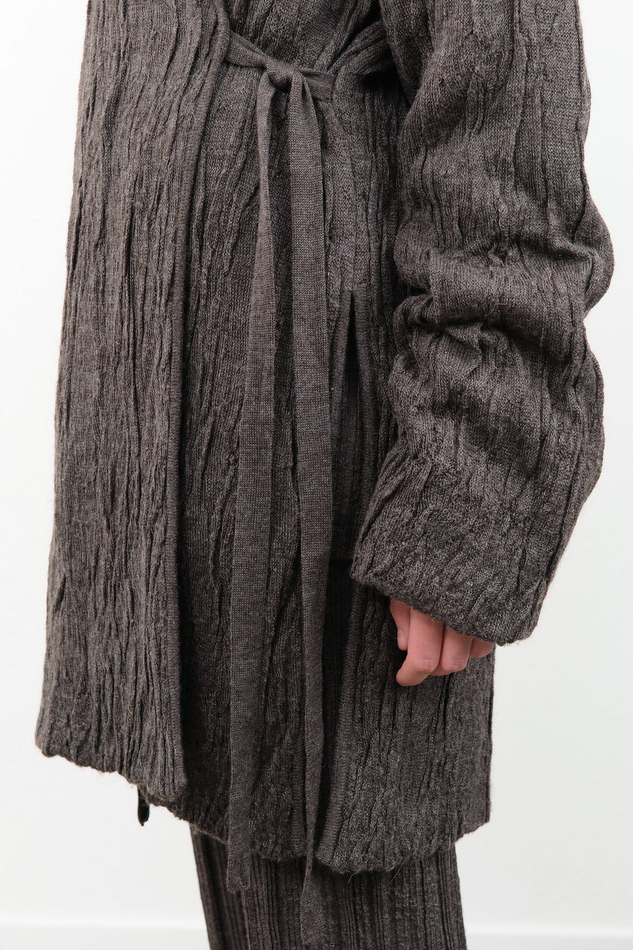 Lauren Manoogian Apparel Womens Sweaters Gauze Cardigan Blackened / One Size