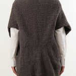 Lauren Manoogian Apparel Womens Sweaters Handknit Cocoon Coal / One Size