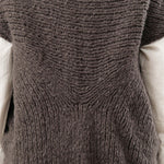 Lauren Manoogian Apparel Womens Sweaters Handknit Cocoon Coal / One Size