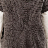 Lauren Manoogian Apparel Womens Sweaters Handknit Cocoon Coal / One Size