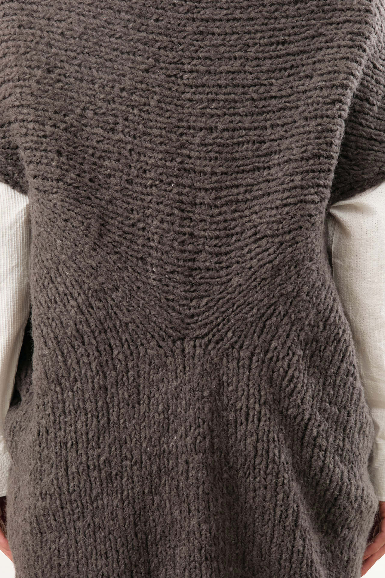 Lauren Manoogian Apparel Womens Sweaters Handknit Cocoon Coal / One Size