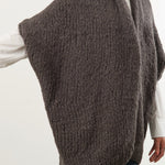 Lauren Manoogian Apparel Womens Sweaters Handknit Cocoon Coal / One Size