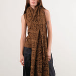 Lauren Manoogian Accessories Scarves Handwoven Crepe Wrap Rust / One Size