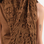 Lauren Manoogian Accessories Scarves Handwoven Crepe Wrap Rust / One Size
