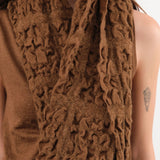 Lauren Manoogian Accessories Scarves Handwoven Crepe Wrap Rust / One Size
