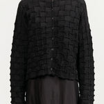 Inlay Cardigan by Lauren Manoogian in Black Melange