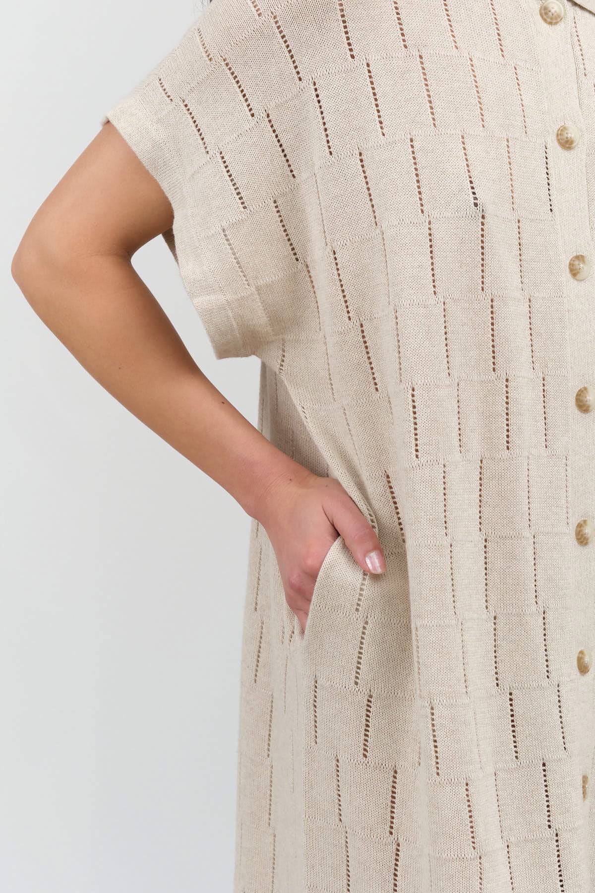 Pocket view of Lattice Shirt Dress