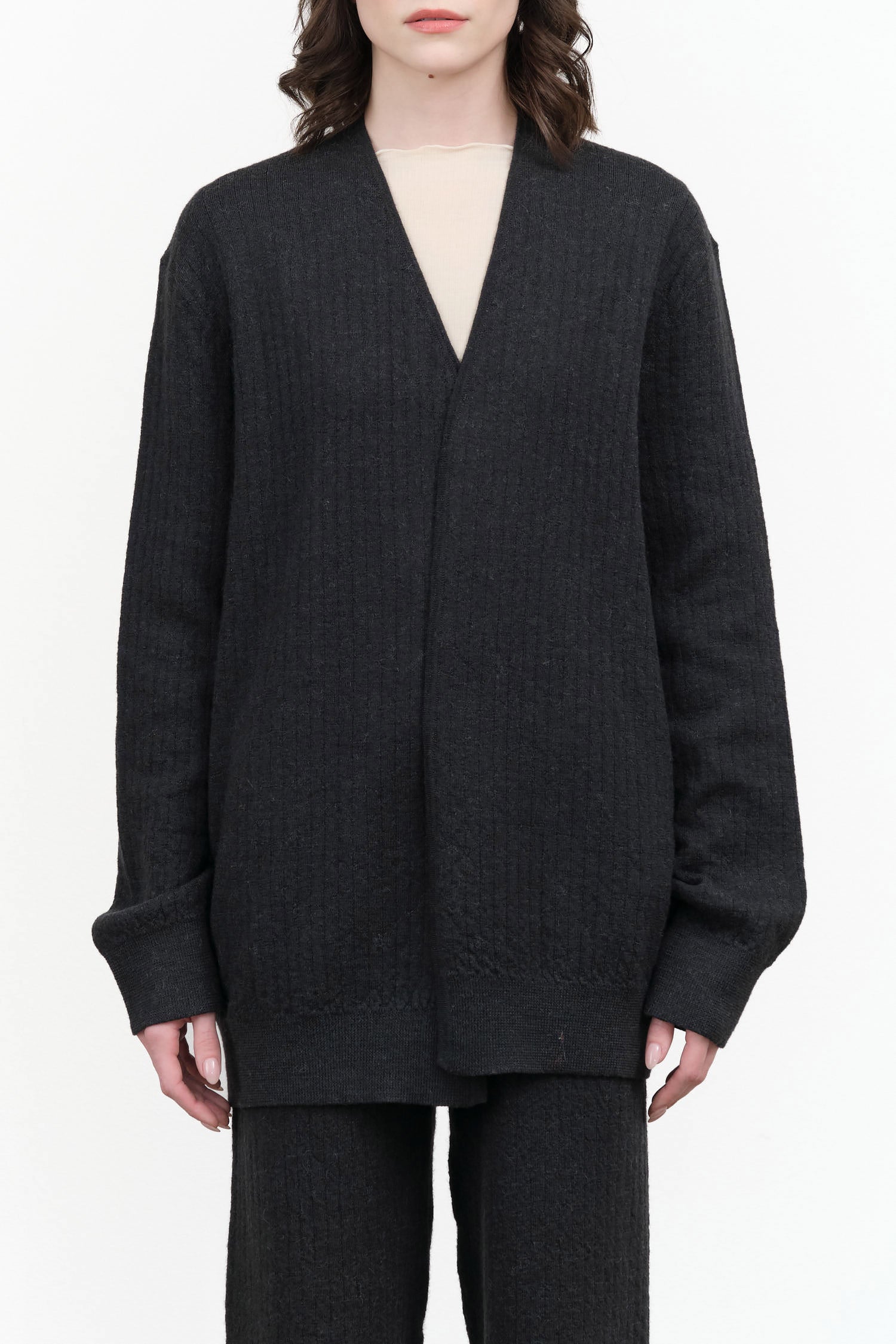 Line Quilt Cardigan by Lauren Manoogian in Ink