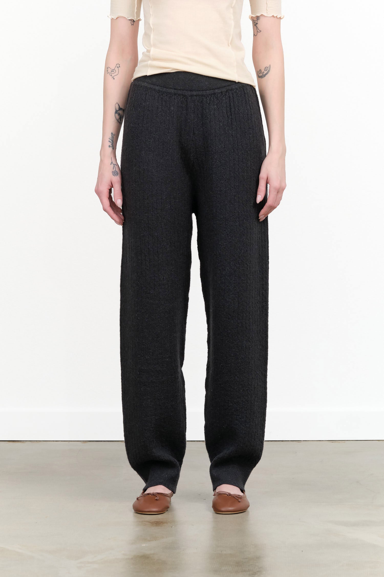 Line Quilt Pants by Lauren Manoogian in Ink