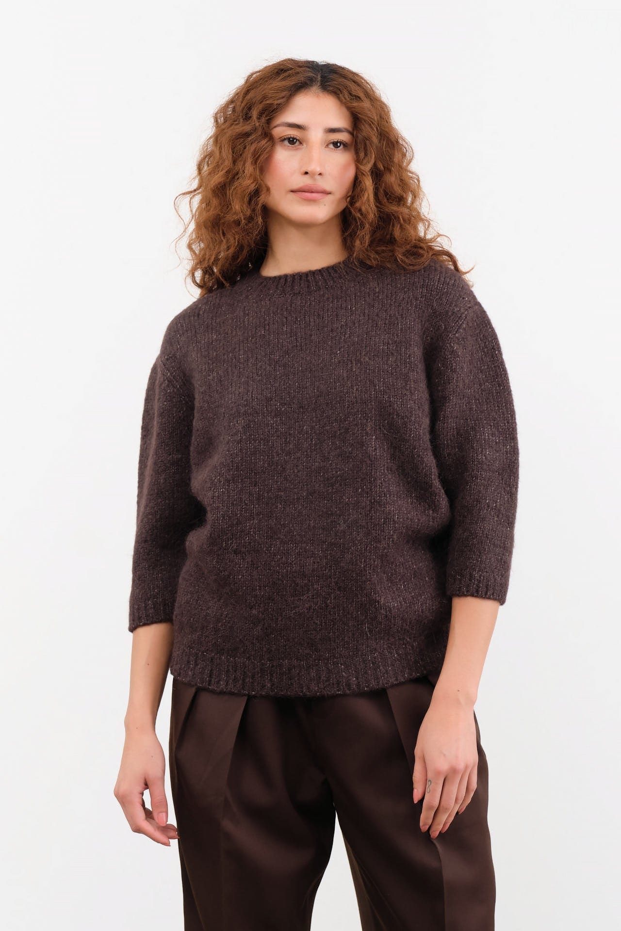 Lauren Manoogian Apparel Womens Sweaters Loft Baby Crewneck