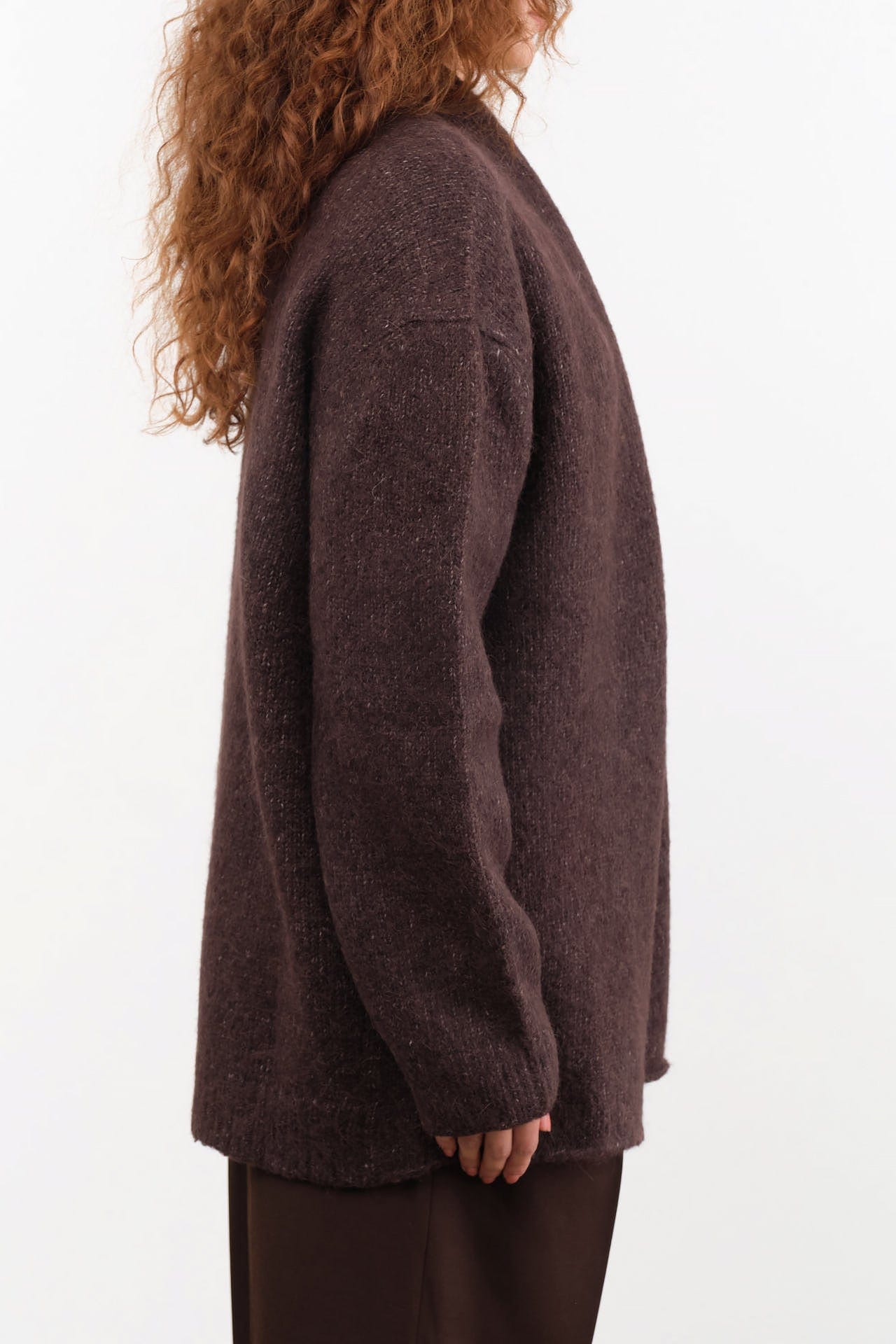 Lauren Manoogian Apparel Womens Sweaters Loft Shawl Cardigan in Soil Soil / One Size