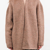 Lauren Manoogian Apparel Womens Sweaters Loft Shawl Cardigan in Spice Spice / One Size