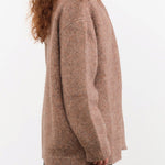 Lauren Manoogian Apparel Womens Sweaters Loft Shawl Cardigan in Spice Spice / One Size