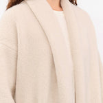 Lauren Manoogian Apparel Womens Sweaters Long Shawl Cardigan in Antique Melange