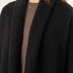 Lauren Manoogian Apparel Womens Outerwear Long Shawl Cardigan in Black