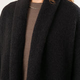 Lauren Manoogian Apparel Womens Outerwear Long Shawl Cardigan in Black