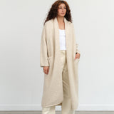 Lauren Manoogian Long Shawl Cardigan in Ecru