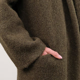 Lauren Manoogian Apparel Womens Sweaters Long Shawl Cardigan in Olive