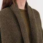 Lauren Manoogian Apparel Womens Sweaters Long Shawl Cardigan in Olive